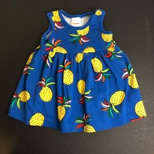 Hanna Andersson Blue Pineapple Dress Size 6-12 Months (70 Cm)